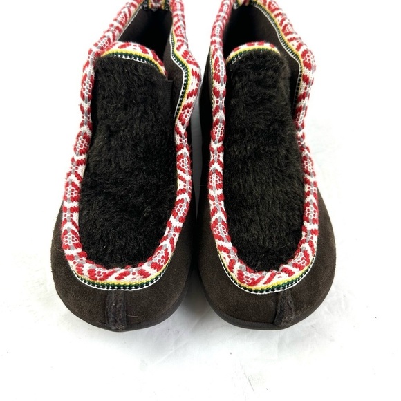 Woolrich Moccasin Slippers 8.5 Womens Cozy Fuzzy Warm Winter Slip On - Picture 4 of 9